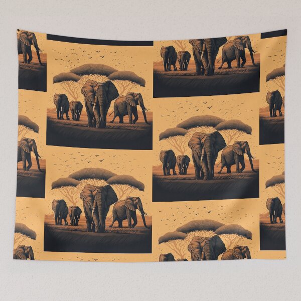 Item preview, Elephant herd gift designed and sold by TeeArtistry.