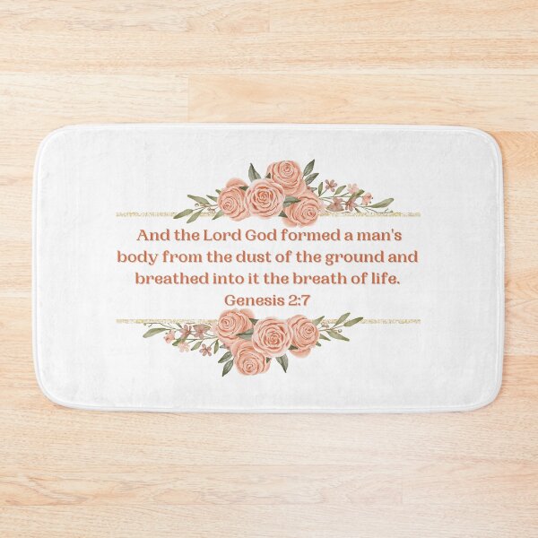 Item preview, Genesis 2:7 - And the Lord God formed a man's body from the dust of the ground and breathed into it the breath of life. designed and sold by FlutterByH.