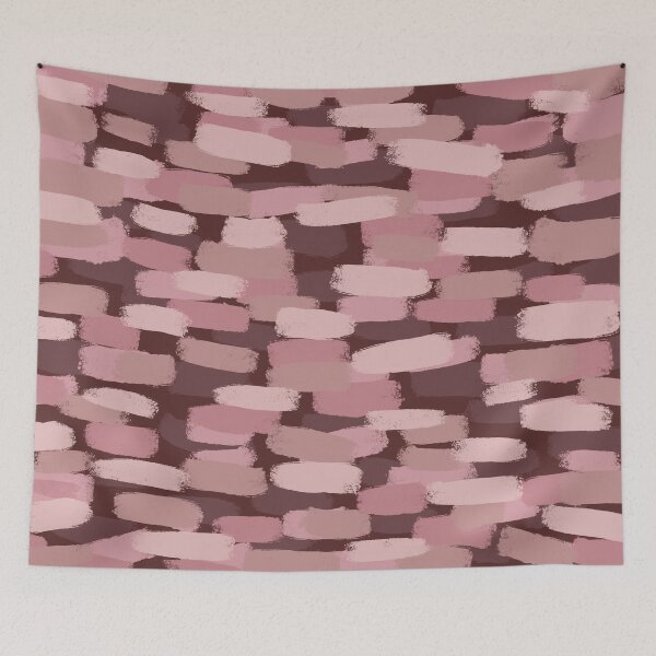 Item preview, Abstract, Shades of Blush Pink and Brown, Paint Brush Effect designed and sold by OneThreeSix.