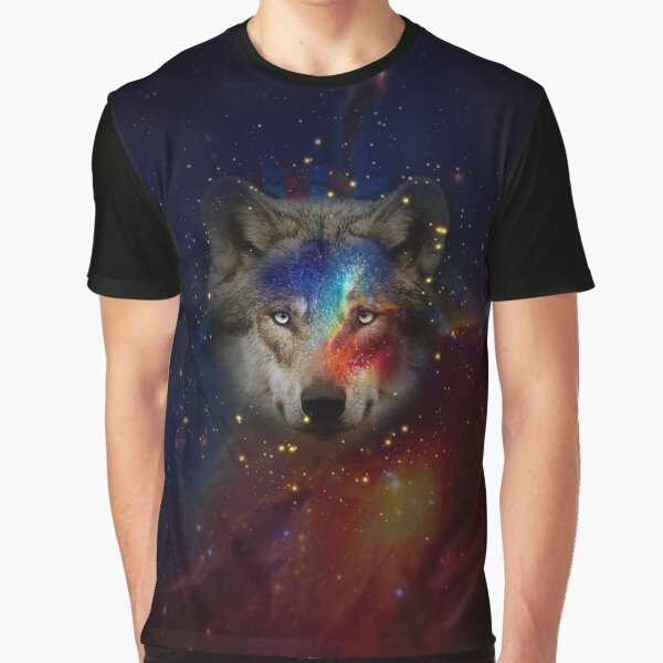 Wolf Galaxy Graphic T-Shirt
