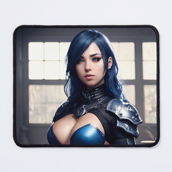 Item preview, MMORPG-Inspired Cyborg in Stunning Blue Armor designed and sold by Anime Shape.