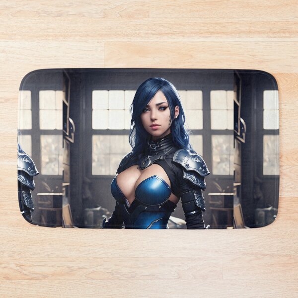 Item preview, MMORPG-Inspired Cyborg in Stunning Blue Armor designed and sold by Anime Shape.