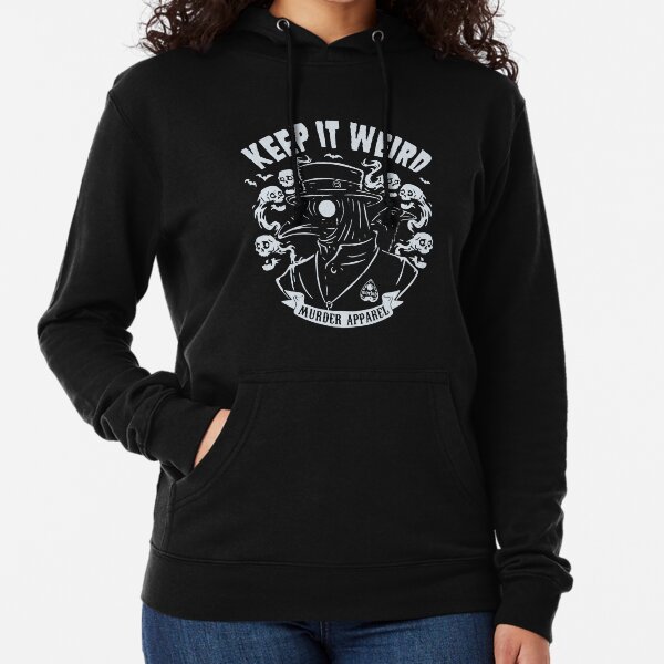 Morbid Keep It Weird Skull Hooded Sweatshirt – Wondery Shop