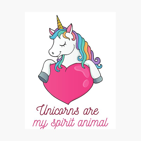 Aperçu de l'œuvre Les licornes sont mon animal spirituel - Pour les filles créée et vendue par AkithSelling.