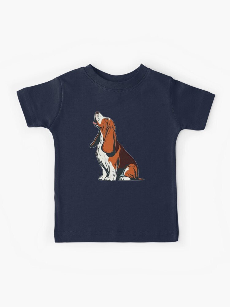 Basset Hound Howling Funny Cute Dog Lover T shirt Kids T Shirt for Sale by zcecmza Redbubble