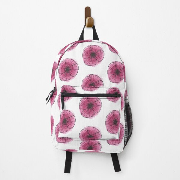 Item preview, Hand drawn flower on a pink watercolor background pattern design designed and sold by Pacika.