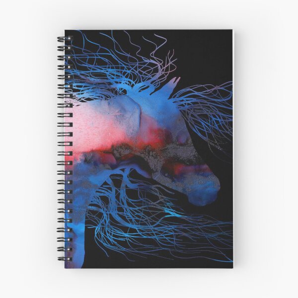 Item preview, Abstract Wild Horse Red And Blue designed and sold by Michelle Wrighton.