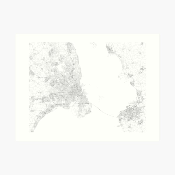 Denmark Map Watercolor Print scandinavian Art Wall Art Wedding Gift Travel Art