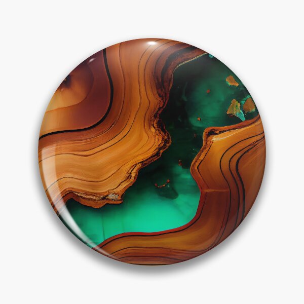 Item preview, Amber wood slab with green epoxy pattern designed and sold by AppleElf.