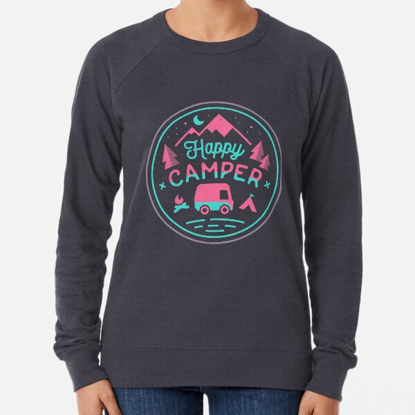 Happy Camper Soft-top Lightweight Sweatshirt