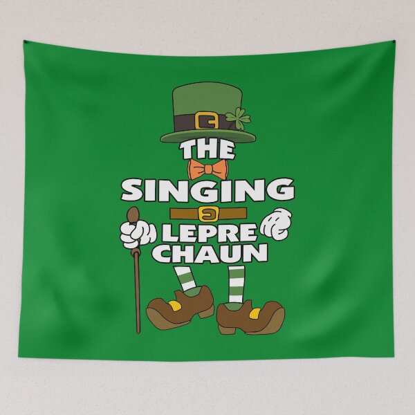 Artikelvorschau, The Singing Leprechaun St Patrick's Day Celebration Matching Outfits Group Attire entworfen und verkauft von onicon.