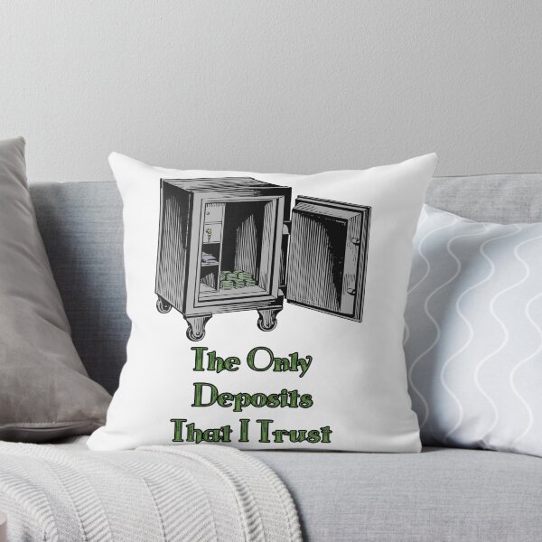 Item preview, 'The Only Deposits That I Trust' Crypto Vault - Funny Cold Wallet Design designed and sold by Ridiculam Toga.