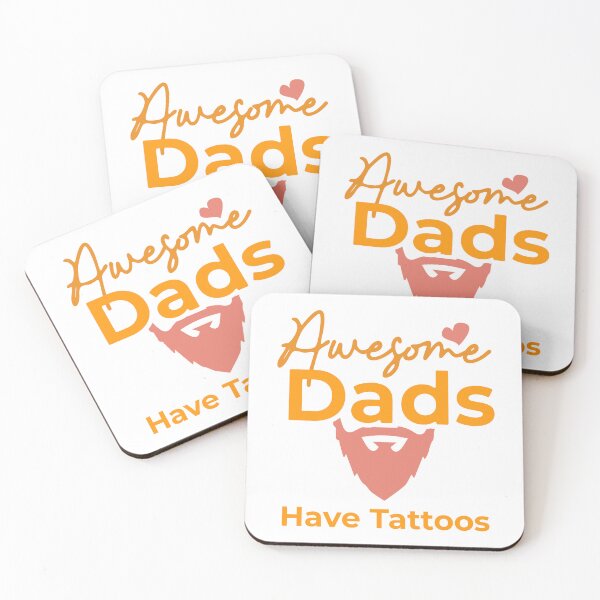 Item preview, Awesome Dads Have Tattoos And Beards designed and sold by Stag's PK.