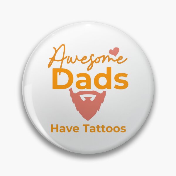 Item preview, Awesome Dads Have Tattoos And Beards designed and sold by Stag's PK.