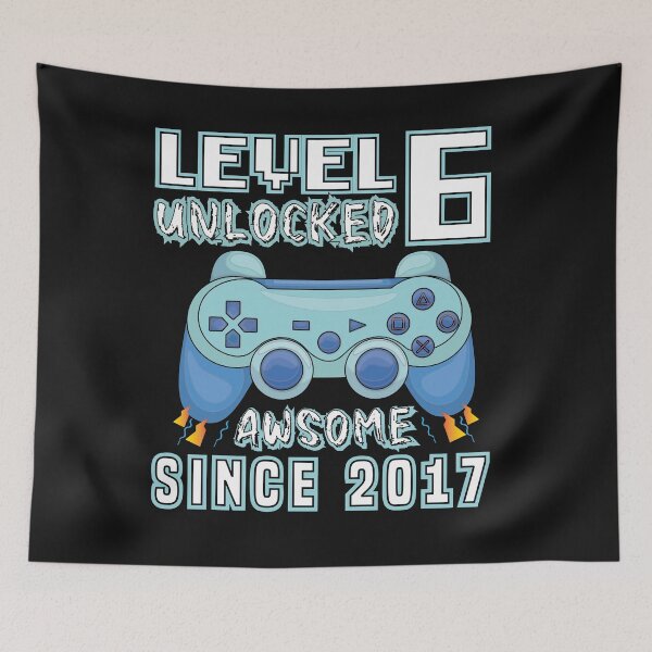 Item preview, kids level 6 unlocked 6th birthday designed and sold by zemama.