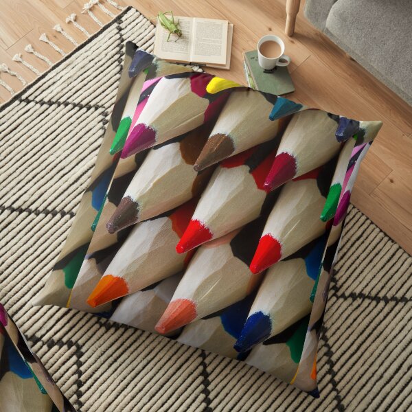 Pencil Pattern Floor Pillow