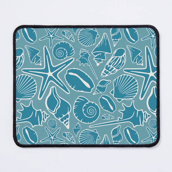Item preview, Tealive seashells on the beach pattern designed and sold by starseedgems.