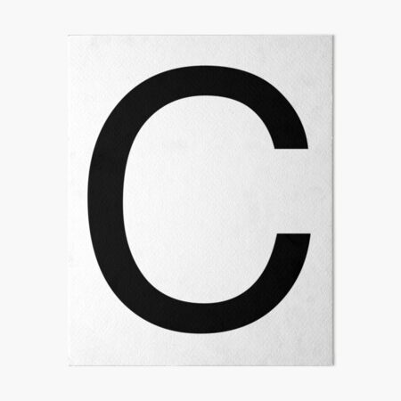 Helvetica Letter Art Board Prints for Sale