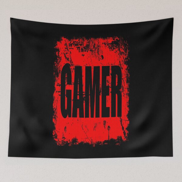 Item preview, Red and Black Grunge Gaming Desing and GAMER Text designed and sold by Jarmo Piironen.
