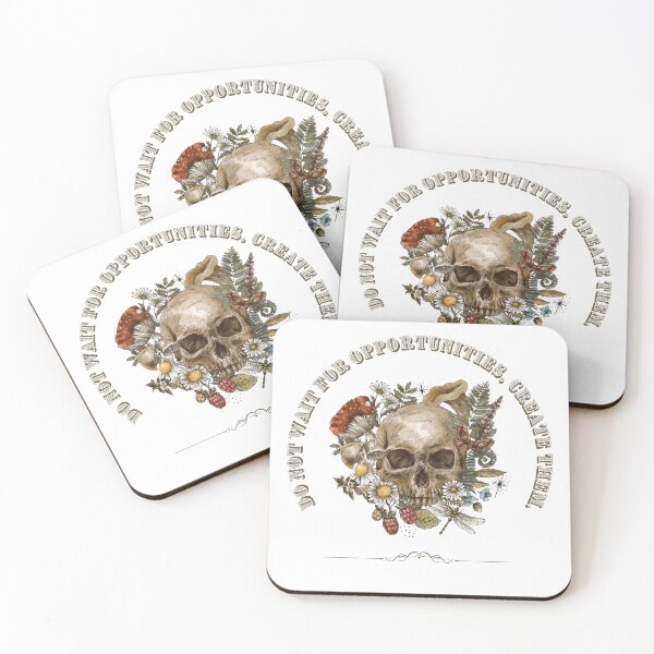 Item preview, Skull Flowers motivational quote inspiring badass designed and sold by Nikolay Penkov.