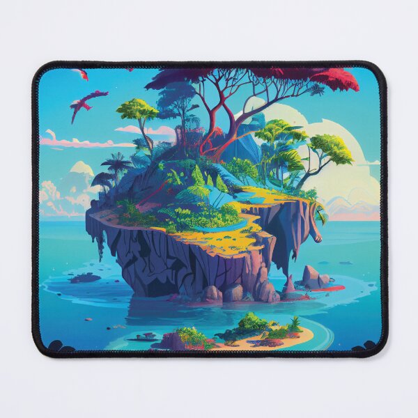 Item preview, Explore the Wonders of a Magical Island with Jungle and Blue Lagoon designed and sold by DesignCatalyst7.