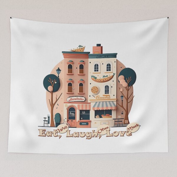 Item preview, Cafe and Restaurant #8: Eat, Laugh, Love  designed and sold by BWstudios.