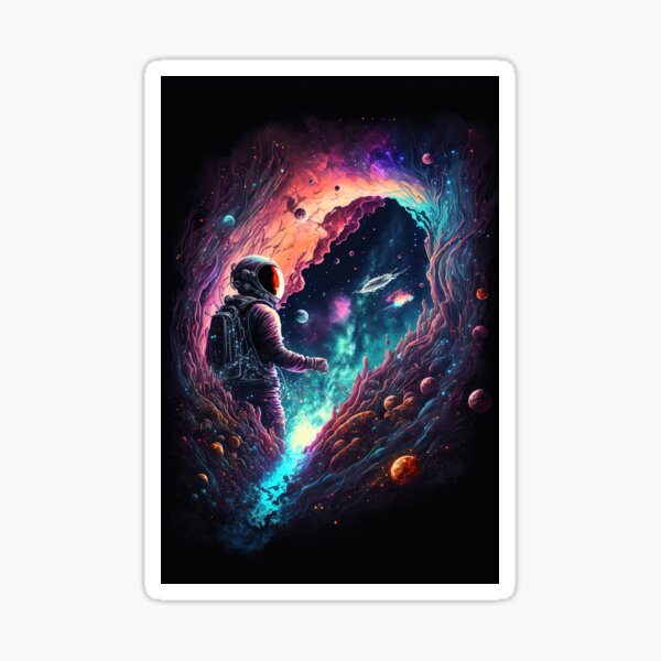 Item preview, Astronaut in space exploration discovery designed and sold by artyficial-.