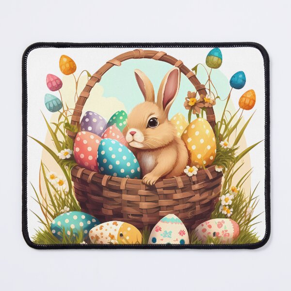 Artikelvorschau, Easter Bunny in Basket  entworfen und verkauft von Esoteric Designs.