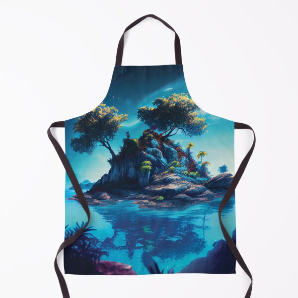 Item preview, Discover the Enchantment of a Magical Island with Jungle and Blue Lagoon designed and sold by DesignCatalyst7.