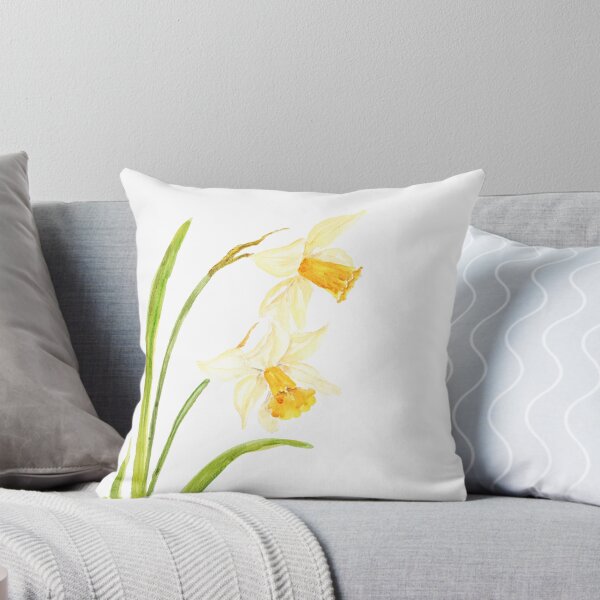 Item preview, 2 daffodils watercolor painting hand painted  designed and sold by SelenePaintings .