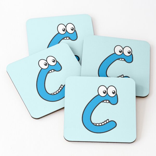 Item preview, Comic letter C with googly eyes designed and sold by hendeJens.