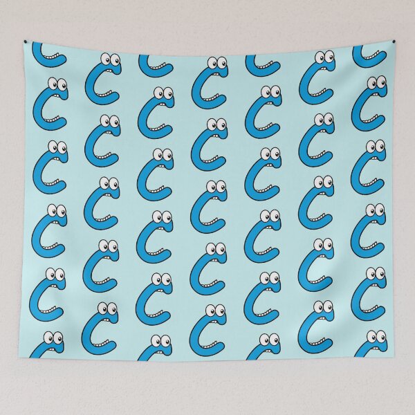 Item preview, Comic letter C with googly eyes designed and sold by hendeJens.