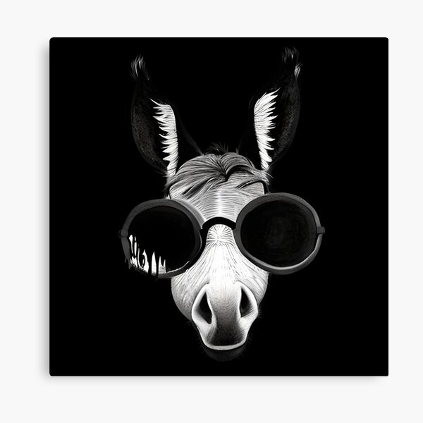 Item preview, Donkey Wearing Huge Sunglasses designed and sold by Stian Iversen.
