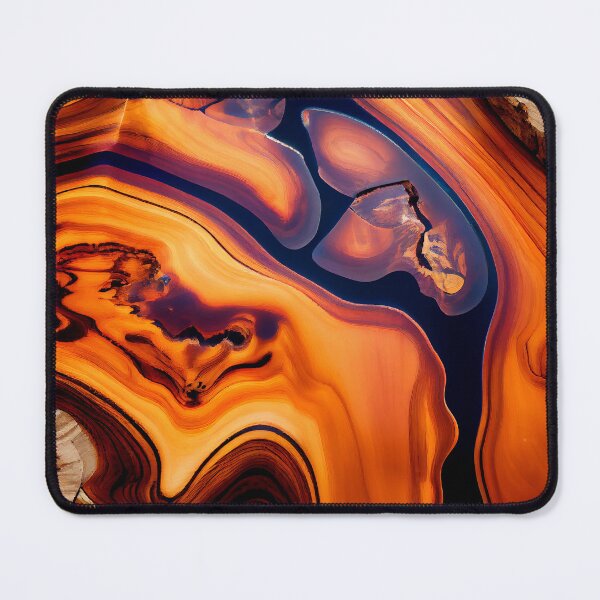 Item preview, Amber wood slab with violet epoxy pattern designed and sold by AppleElf.