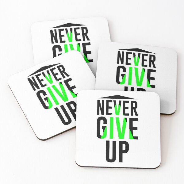 Item preview, Never Give Up Design designed and sold by fun-times-store.