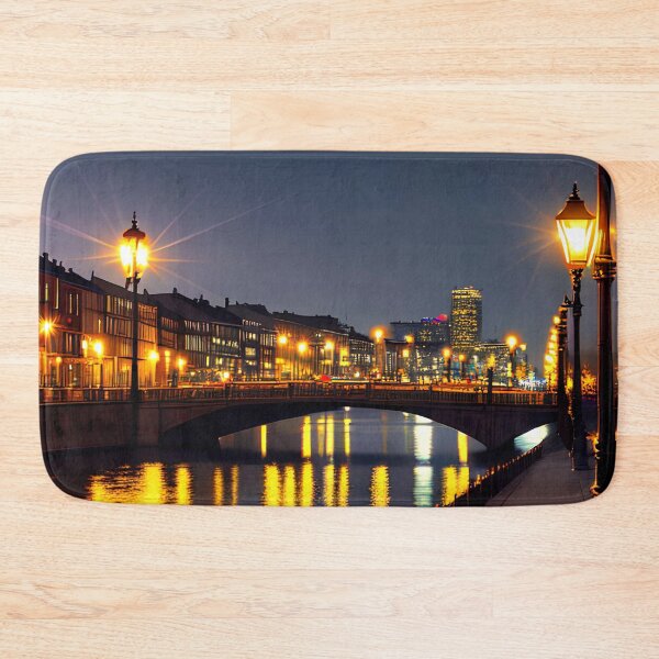 Item preview, Dusk Romance: A Cityscape of River and Bridge designed and sold by D3monic.
