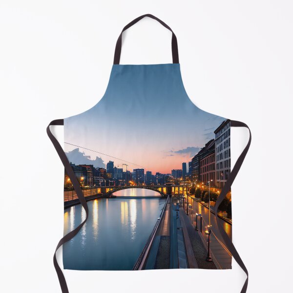 Item preview, Foreshortened Dreams: A Dusk View of City River and Bridge designed and sold by D3monic.