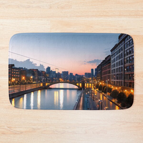 Item preview, Foreshortened Dreams: A Dusk View of City River and Bridge designed and sold by D3monic.