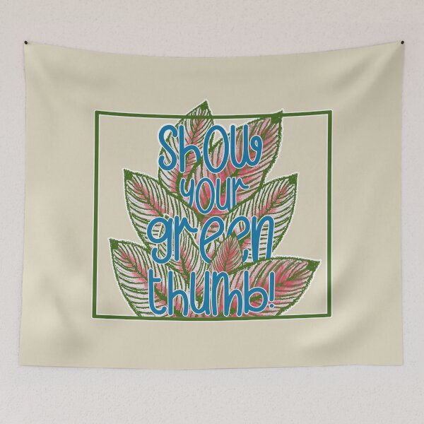 Item preview, Motivational quote: Show your green thumb! designed and sold by PerlaDesignArt.
