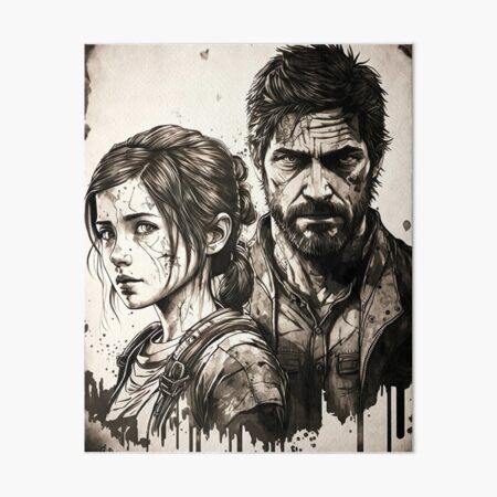 Joel Miller, video game characters, The Last of Us, black background, video  games, PlayStation 3, video game art, revolver, monochrome, simple  background