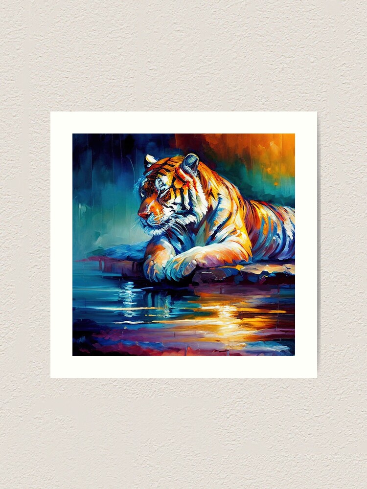 Emerald of Bengal - Realistic painting of a bengal Tiger