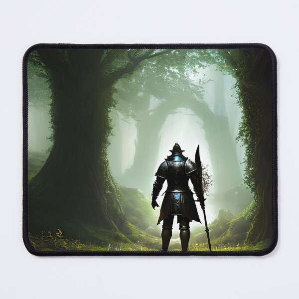 Item preview, The Overgrown Door: Sir Galahad in Heavy Armor Faces the Multiverse designed and sold by D3monic.