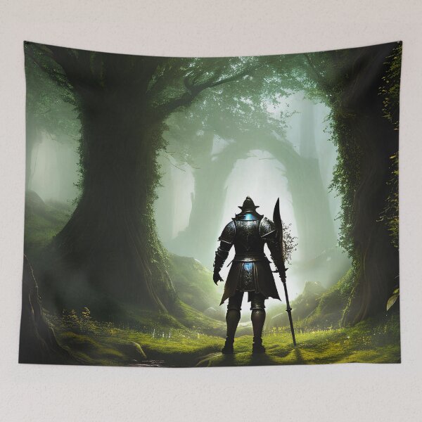 Item preview, The Overgrown Door: Sir Galahad in Heavy Armor Faces the Multiverse designed and sold by D3monic.