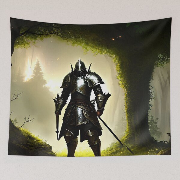 Item preview, Journey to the Multiverse: Photorealistic Sir Galahad Guards the Door designed and sold by D3monic.