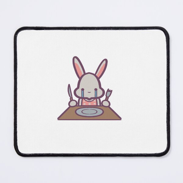 Item preview, Hungry Crying Cute Rabbit designed and sold by ThumboArtBumbo.