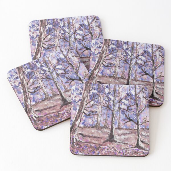 Item preview, Watercolour Forest Landscape Art Print designed and sold by BirdsNatureArt.