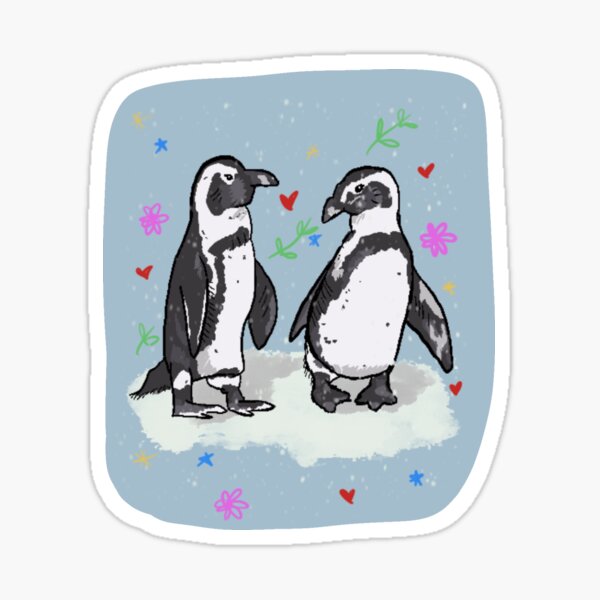 Penguins in Love Sticker