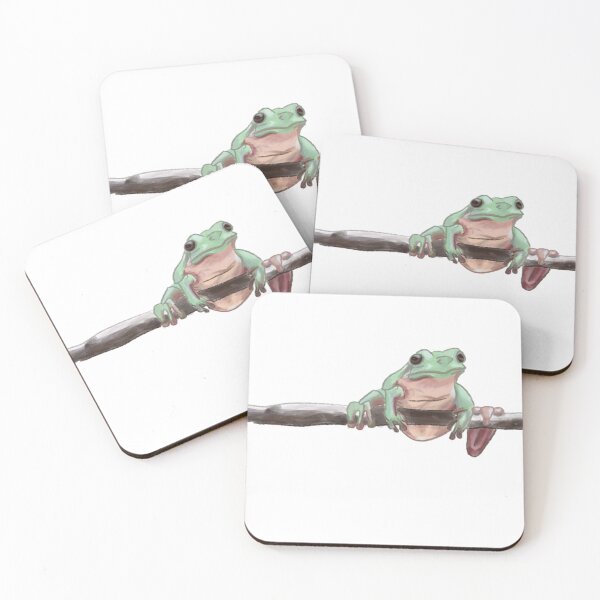 Item preview, Frog on a branch designed and sold by MushroomHatFrog.