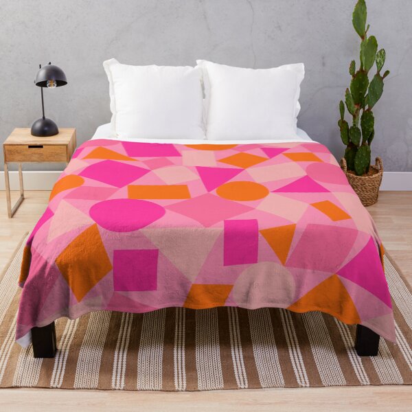 Item preview, Pink and Orange Geometric Shapes Pattern designed and sold by OneThreeSix.