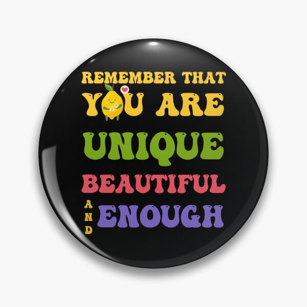 Item preview, Remember that you are unique, beautiful, and enough typography  designed and sold by Kimchi-style-.